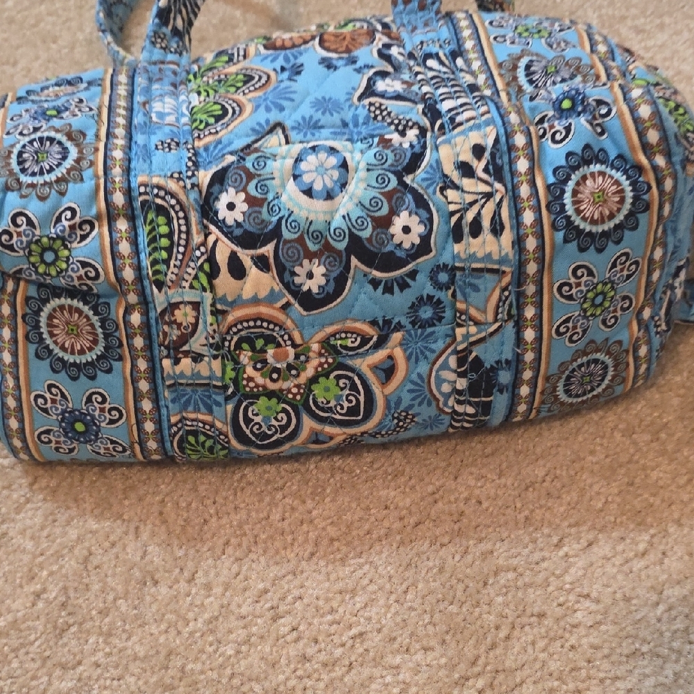 Vera Bradley Floral Shoulder Bag in Blue and Green - Picture 7 of 7